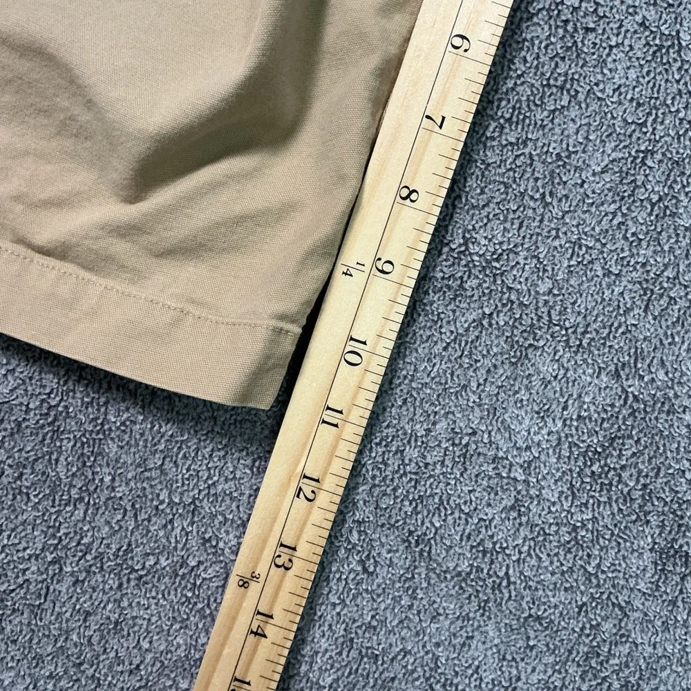 Tommy Bahama Mens Khaki Chino Shorts Tan Cotton Blend Size 34 Flat Front Casual